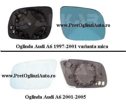 Pret Geam oglinda stanga AUDI A6 1997 2005
