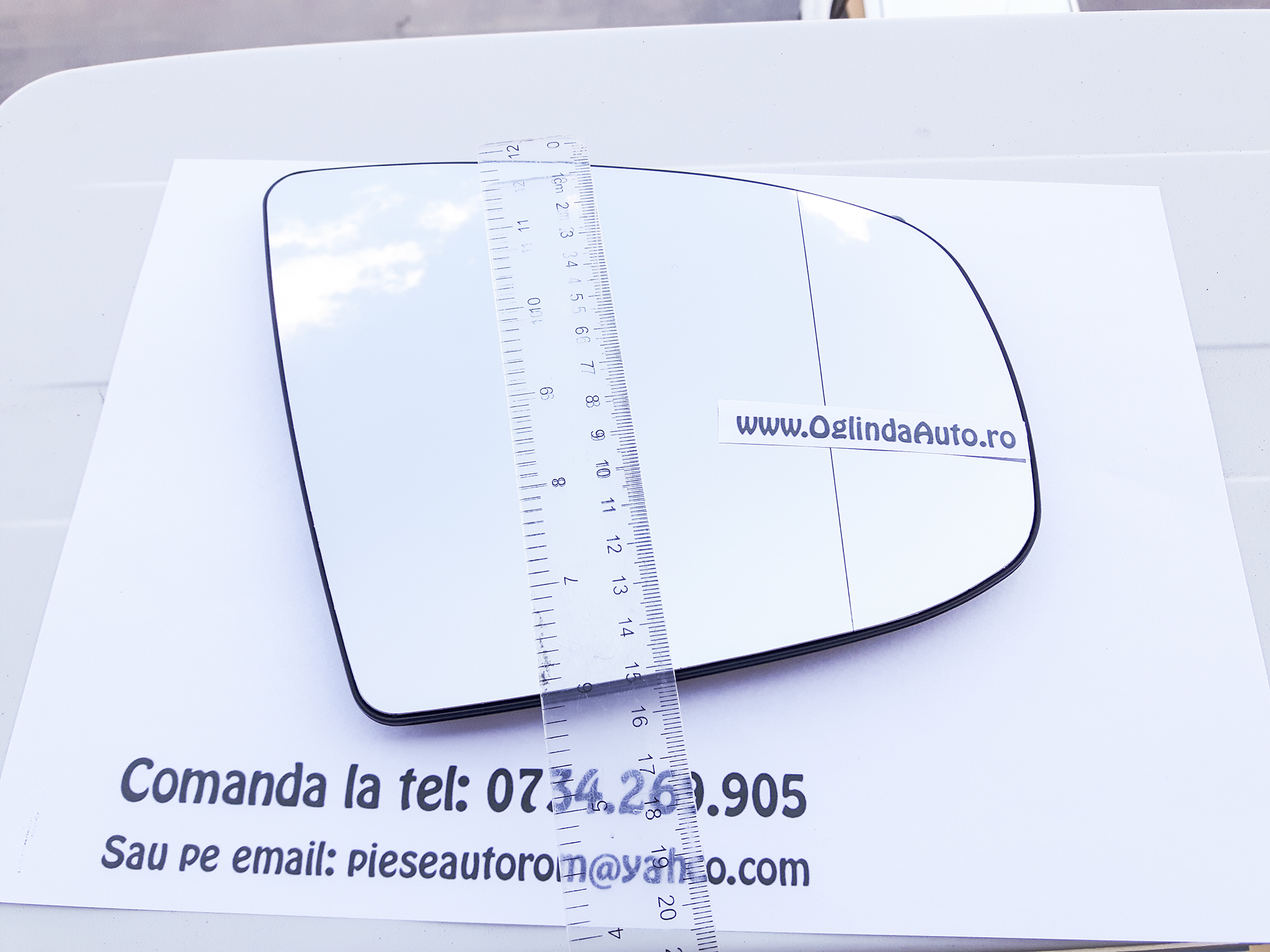 Sticla geam oglinda dreapta cu incalzire BMW X5 E70 2007-2013