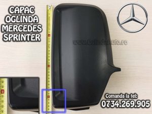 Capac carcasa oglinda stanga spate neagra partea soferului pentru Mercedes Sprinter an fabricatie 2006, 2007, 2008, 2009, 2010, 2011, 2012, 2013, 2014, 2015, 2017 si 2018.