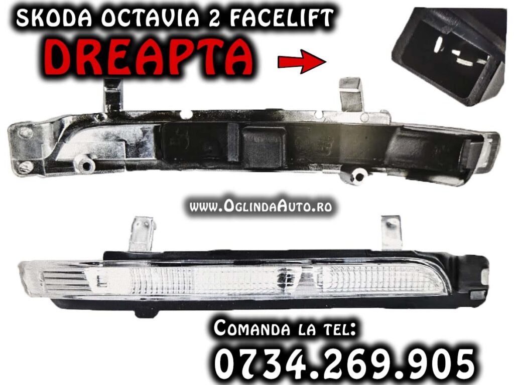 Semnalizare oglinzi Skoda Octavia 2 Facelift
