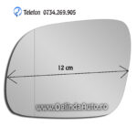 Geam oglinda laterala stanga mica Seat Arosa cu incalzire