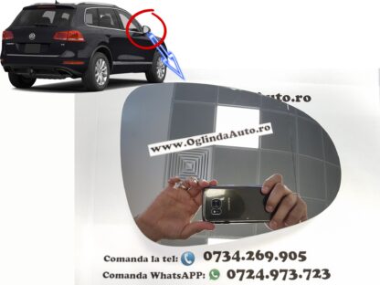 Geam sticla oglinda VW Touareg incalzita dreapta 2010-2018