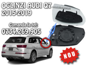 Geam sticla oglinda Audi Q7 dreapta 2015-2016-2017-2018-2019