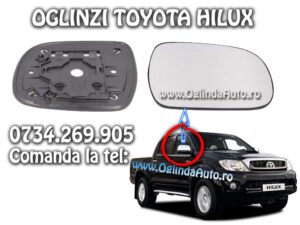 Geam sticla oglinda Toyota Hilux dreapta pasager 2004-2011
