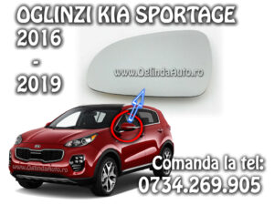 Geam sticla oglinda Kia Sportage stanga 2015-2022