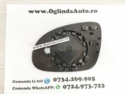 Geam sticla oglinda dreapta cu suport din plastic heliomatVW Golf 5 cu incalzire dezaburire
