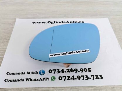 Geam oglinda stanga heliomat albastru VW Golf 5