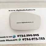 Geam sticla oglinda dreapta partea pasagerului pentru Skoda Rapid cu incalzire, cod 2128.34.374 sau 212834374 sau 2128 34 374 fabricata in anul 2012, 2013, 2014, 2015, 2016, 2017, 2018, 2019 si 2020.