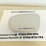 Geam sticla oglinda stanga partea soferului pentru Skoda Rapid cu incalzire, cod 2128.34.373 sau 212834373 sau 2128 34 373 fabricata in anul 2012, 2013, 2014, 2015, 2016, 2017, 2018, 2019 si 2020.