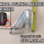 Lampa semnalizare / semnal situat in coltul carcasei de pe oglinda stanga partea soferului pentru Mercedes Sprinter an fabrica tie 2006, 2007, 2008, 2009, 2010, 2011, 2012, 2013, 2014, 2015, 2017 si 2018.