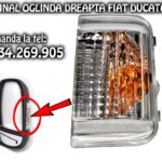 Lampa semnalizare semnal cu bec alb sau galben de pe oglinda dreapta partea pasagerului pentru Fiat Ducato an fabricatie 2006-2020 se potriveste si pe modelul cu facelift.
