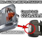 Lampa semnalizare semnal cu bec alb sau galben de pe oglinda dreapta partea pasagerului pentru Peugeot Boxer an fabricatie 2006-2020 se potriveste si pe modelul cu facelift.