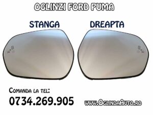 Oglinda Ford Puma sticla cu LED asistent line direction