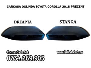 Toyota Corolla E21 an 2018-2024 carcasa oglinda negru lucios
